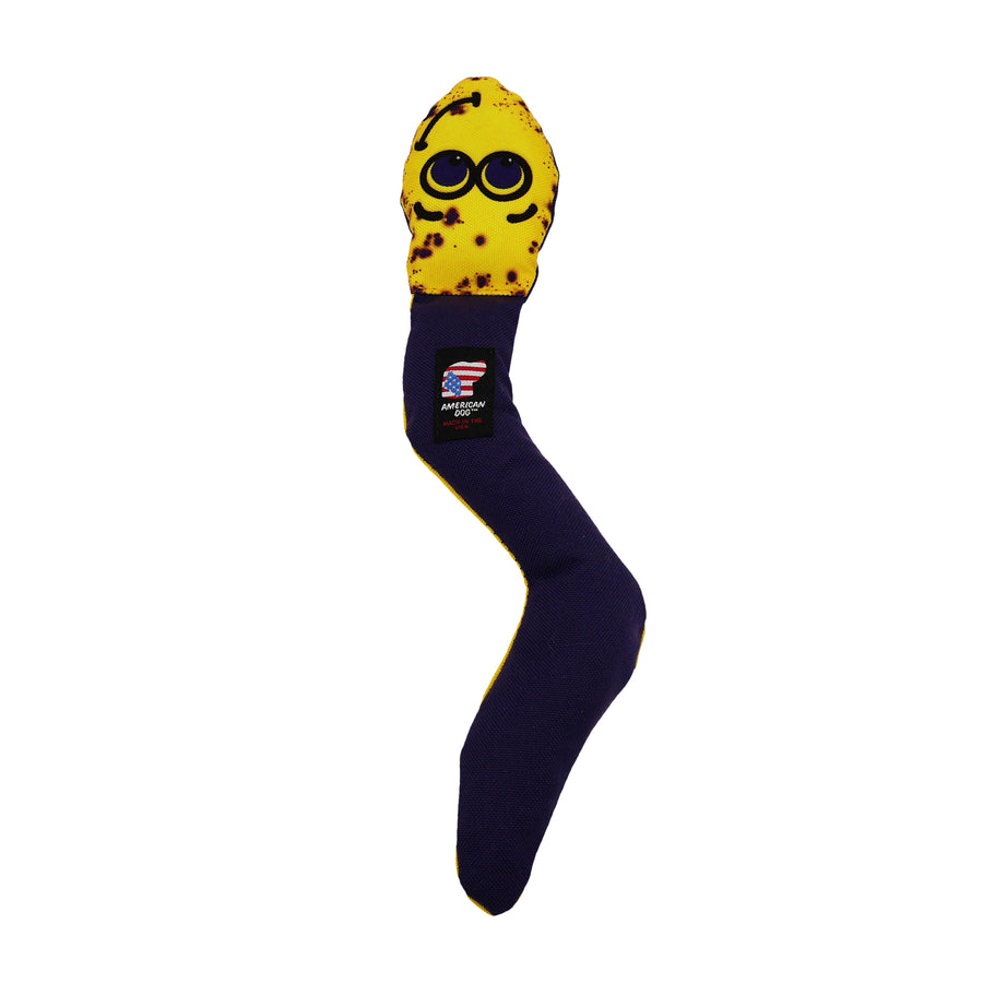 Purple and yellow Worm toy pic 1