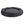 Round black bolster bed front view