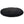 Round black dog bed