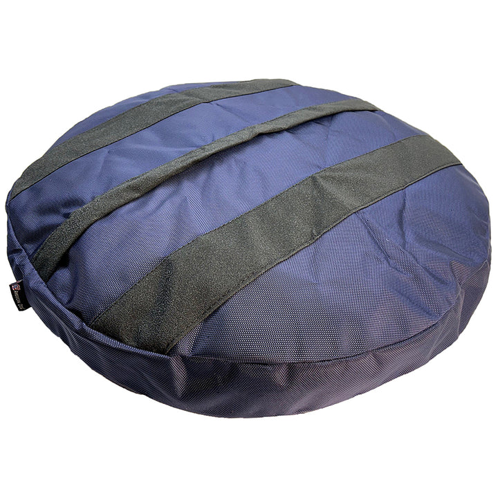 Round bed navy back side grip strips