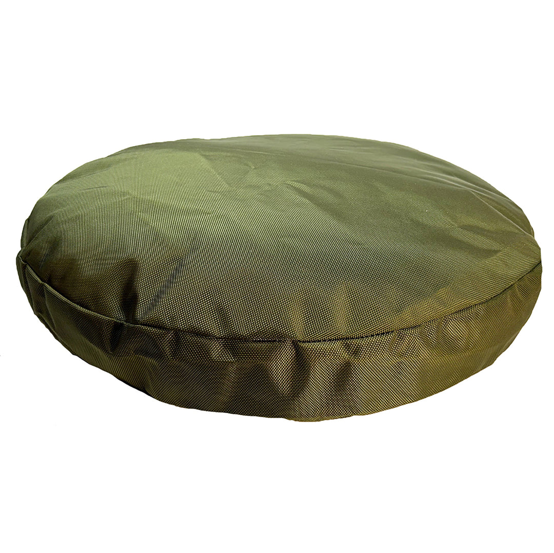 Round bed olive