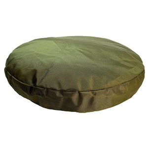 Round dog bed olive color