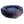 Round navy bolster bed front view