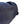 Round navy bolster bed close up showing texture