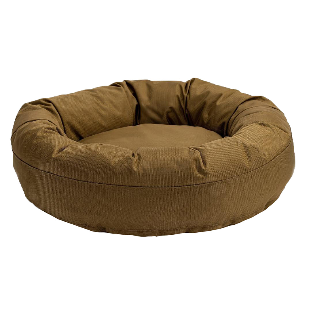 Round coyote bolster bed front view