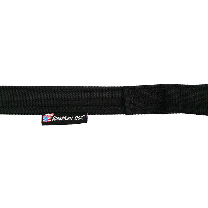 Black leash with buckle to wrap around waist 