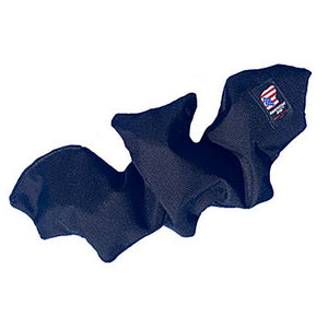 black bat shaped dog toy that stretches