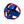 Red and blue ballistic ball