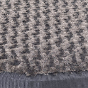 Charcoal colored swirly fleece fabric