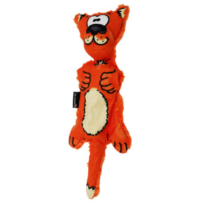 Fuzzy Orange cat with face and crinkle sound