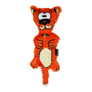 Fuzzy Orange cat with face and crinkle sound