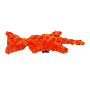 Fuzzy Orange cat with face and crinkle sound