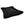 Black bolstered rectangle fleece dog bed