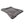Rectangle bolstered charcoal colored fleece dog bed 