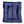 Bottom of blue fleece bolstered rectangle dog bed
