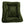 Top view of a bolstered rectangle olive colored fleece dog bed 