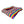 Rainbow striped fleece bolstered rectangle dog bed