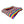 Rainbow striped fleece dog bed.  rectangle shape with side bolsters