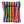 Top view ofRainbow striped fleece dog bed.  rectangle shape with side bolsters