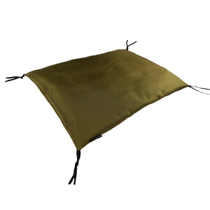 Camel colored  crate pad with corner ties