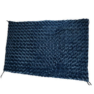 Navy Blue colored swirly fleece crate pad