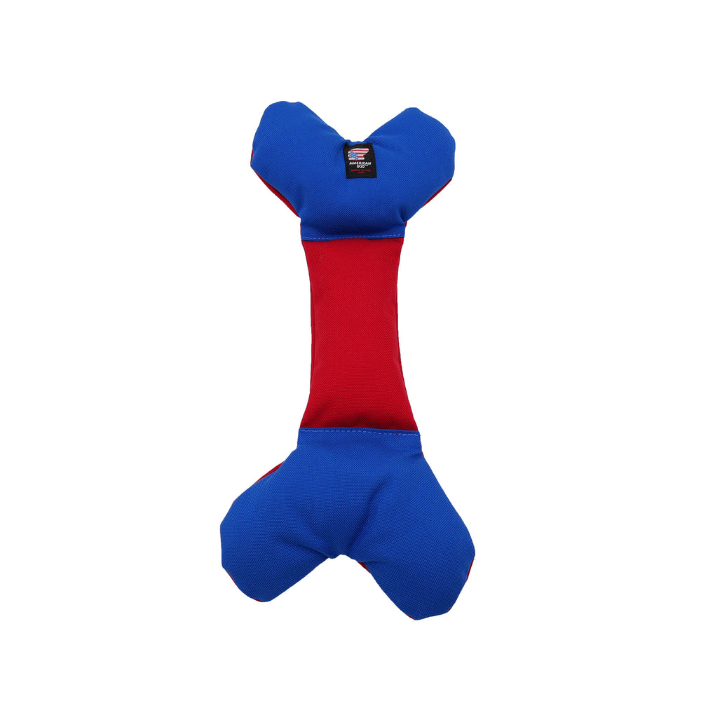 Red and blue bone toy