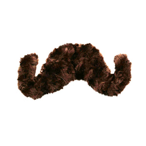 Brown mustache dog toy 
