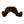 Brown mustache small dog toy