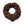 Fuzzy Brown donut toy back side