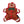 Gingerbread dog toy front side