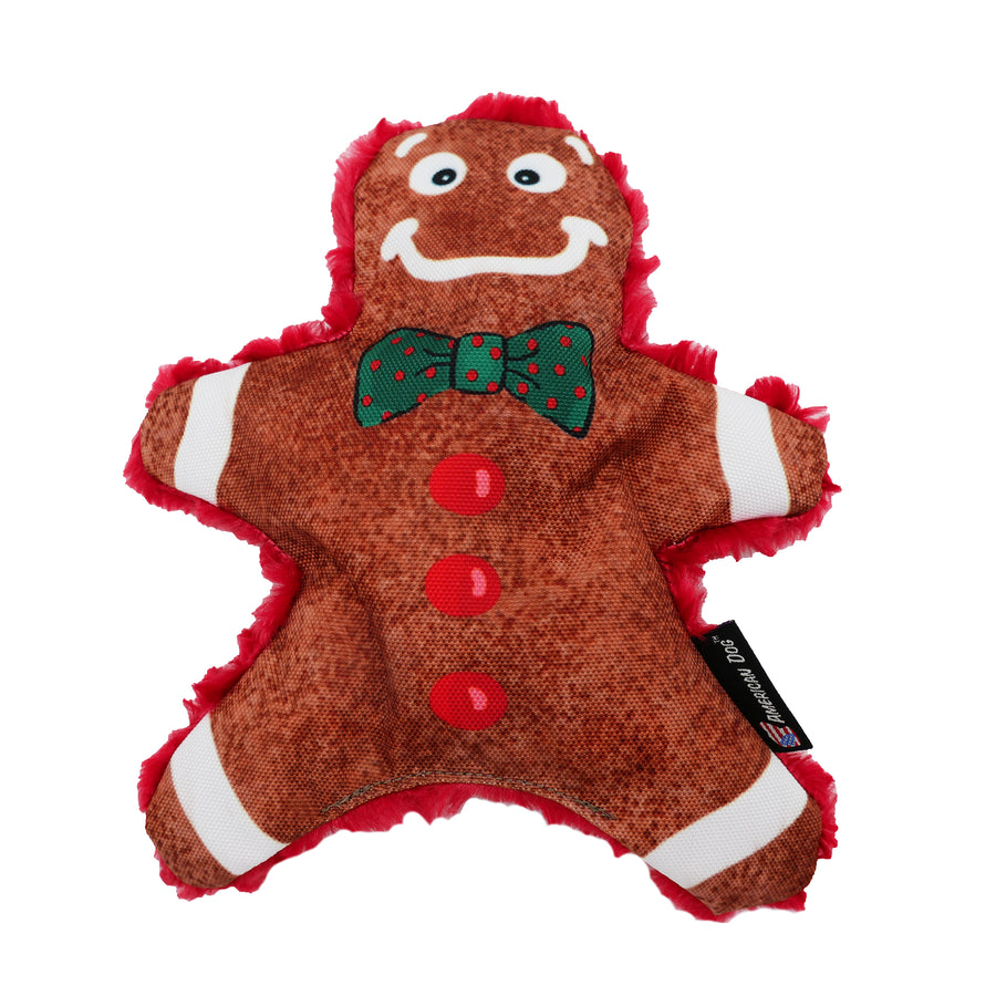Gingerbread dog toy front side
