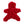 Gingerbread dog toy fuzzy back side