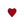 red colored heart dog toy