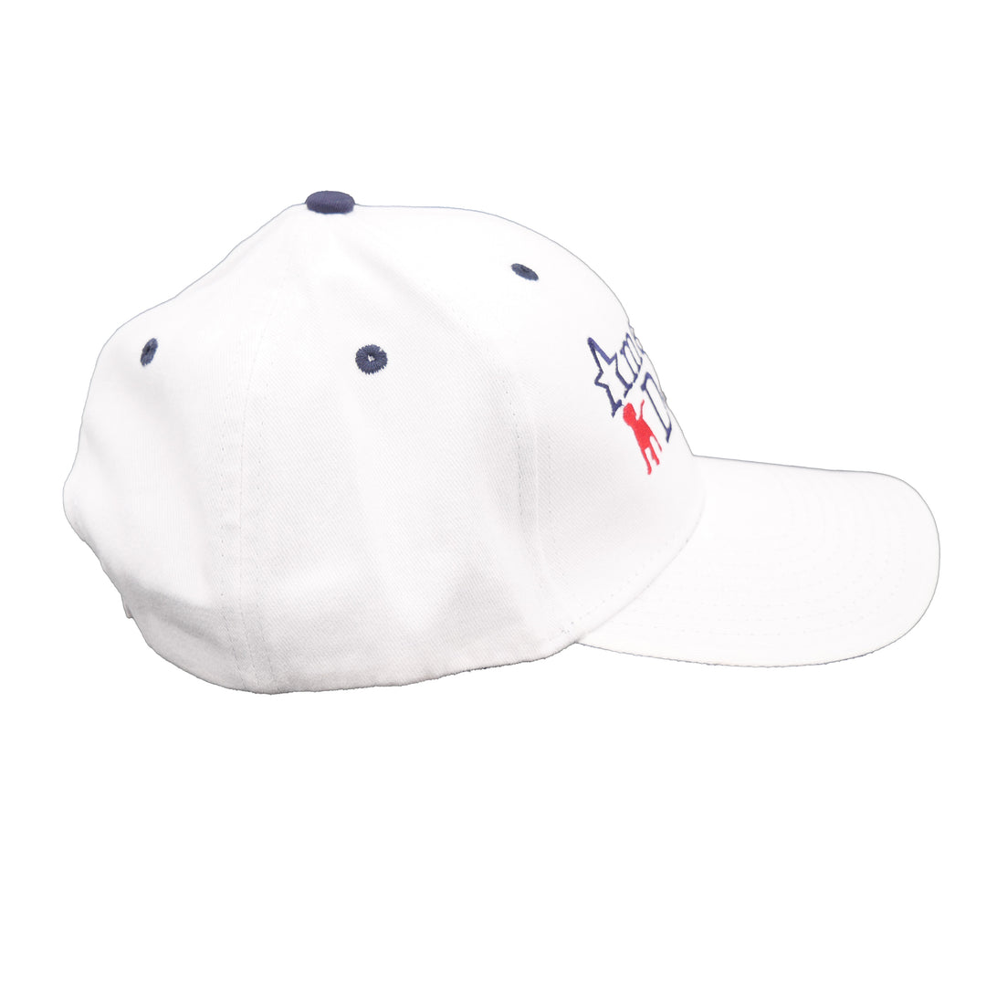 White elite hat side view