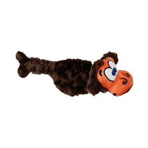 Fuzzy Brown monkey with face and crinkle sound