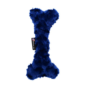 Navy Blue colored swirly fleece bone small