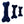 Navy Blue colored swirly fleece bone
