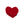 Fuzzy red heart toy large