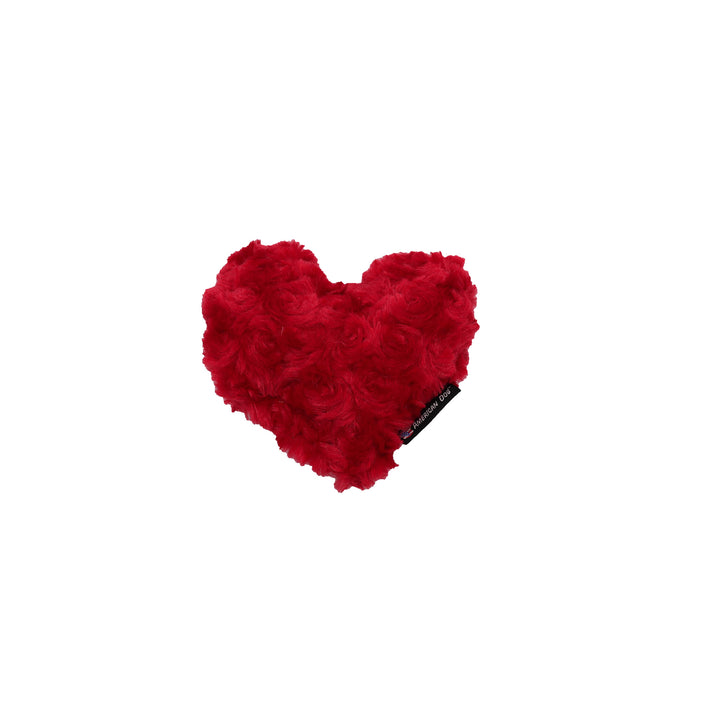 Fuzzy red heart toy medium