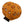 Orange pickle ball dog toy