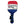 Pickle ball paddle shaped dog toy in red, white & blue and American Dog logo