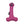 Dog toy in the shape of a penis .  Pink with a cartoon face.  