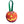 Carved pumpkin dog toy front side