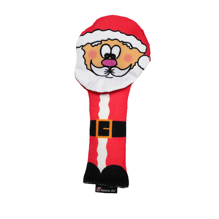 Santa firehose dog toy front side