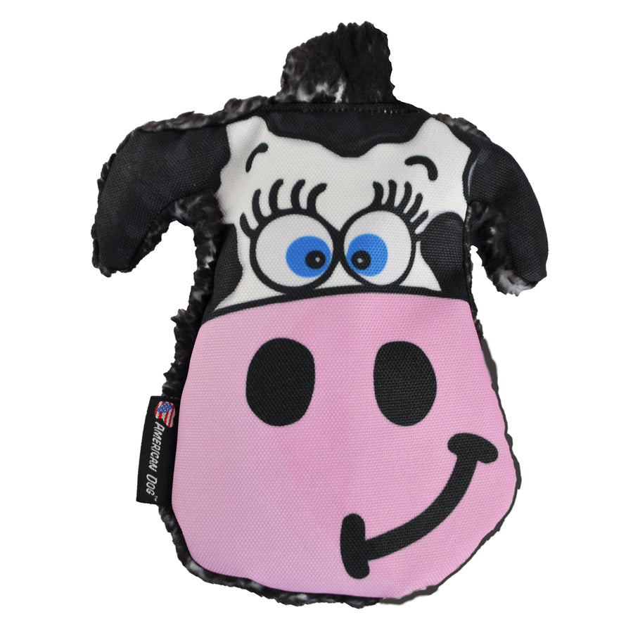 Cow dog toy front side