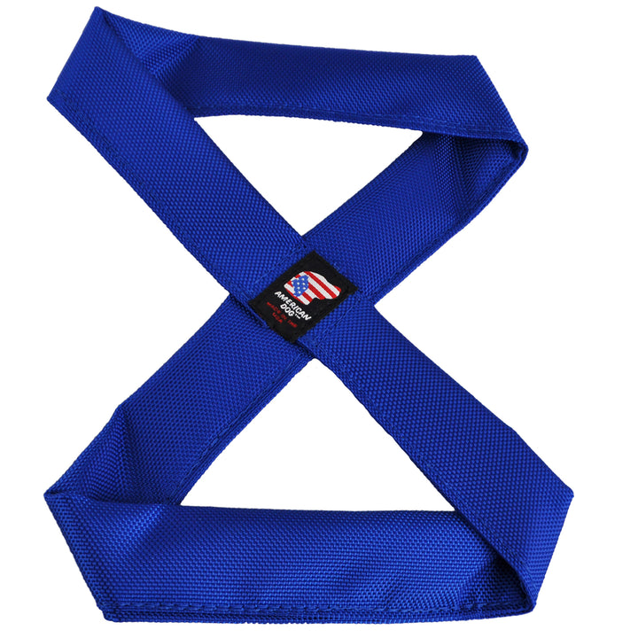 Figure 8 (infinity) dog toy royal blue front side