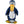 purple penguin shaped dog toy with a cartoon face and an orange beak