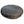 Round gray dog bed 