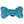 Blue textured fleece dog toy with a brand label on a white background