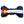 Bone shaped dog toy with coloring of the Colorado Flag  Red C with a yellow center and blue and white stripes